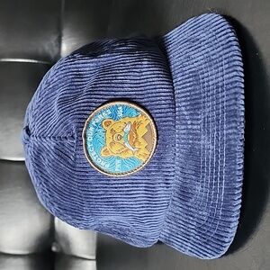 NWOT US Park Pass Protect Our Parks Bear Blue Corduroy Baseball Hat Camping Cap